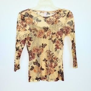 No Boundaries Sheer top and camisole